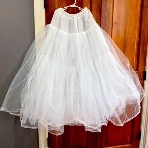 Wedding dress inflated